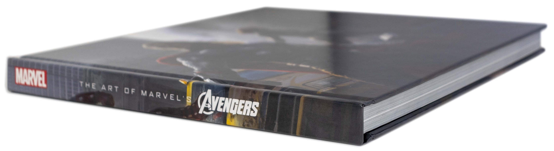 Stan Lee Signed ''The Art of the Avengers'' Coffee Table Book -- Also Signed by 7 Members of Superhero Squad Including Chris Hemsworth & Chris Evans